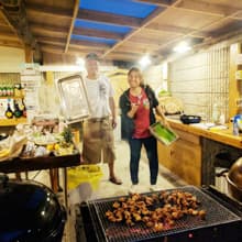 屋根付きBBQガーデンと地産地消グルメ