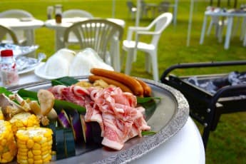 8月まではBBQ!9月以降はバイキングを堪能