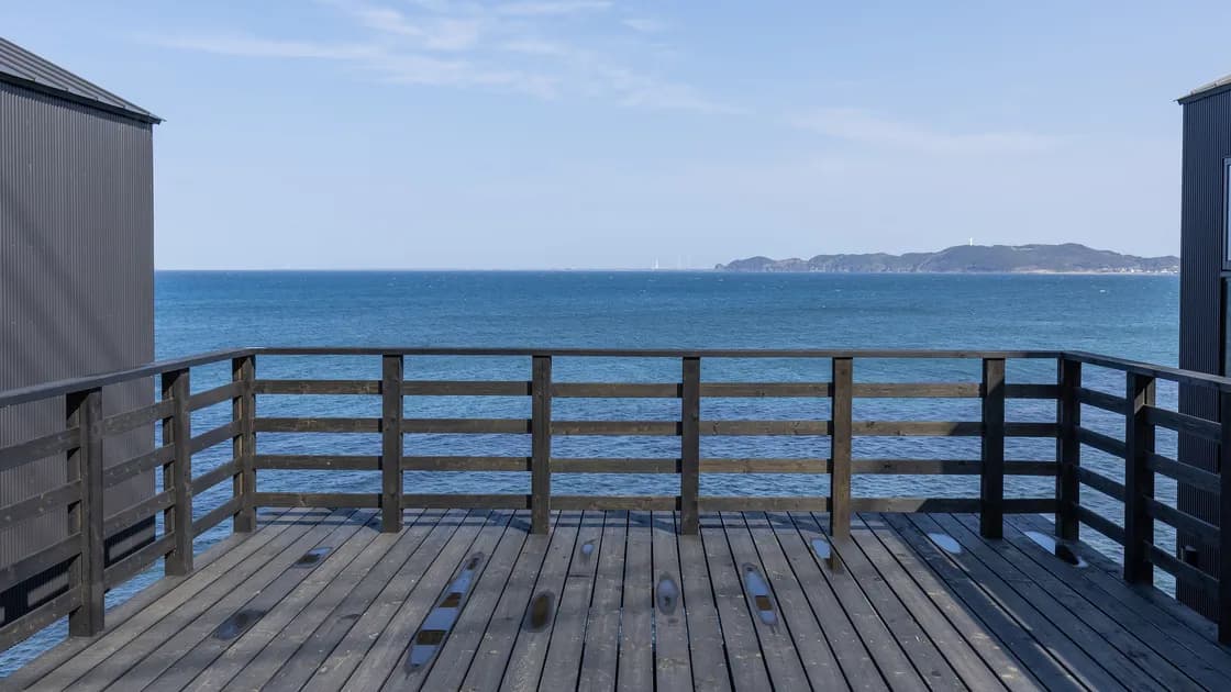海が目の前