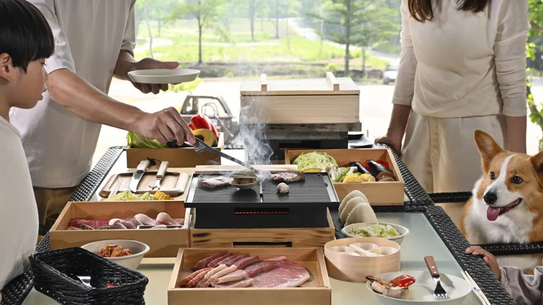 BBQやお鍋も選べる!ダイニングも利用も可能