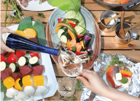 ジビエも飛騨牛も!充実のBBQ
